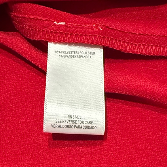 🆕 Gabby Skye Tiered Ruffle Sleeve Mini Dress, Dark Red, Size 10 - Picture 9 of 11